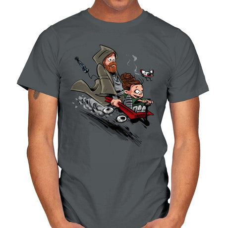 Ben and The Princess - Mens T-Shirts RIPT Apparel Small / Charcoal