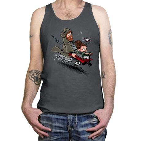 Ben and The Princess - Tanktop Tanktop RIPT Apparel X-Small / Asphalt