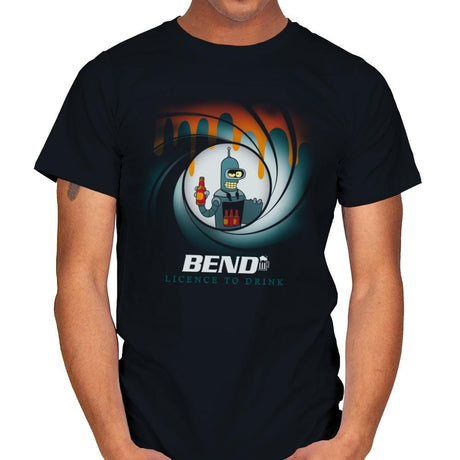 Bend Agent Drink - Mens T-Shirts RIPT Apparel Small / Black