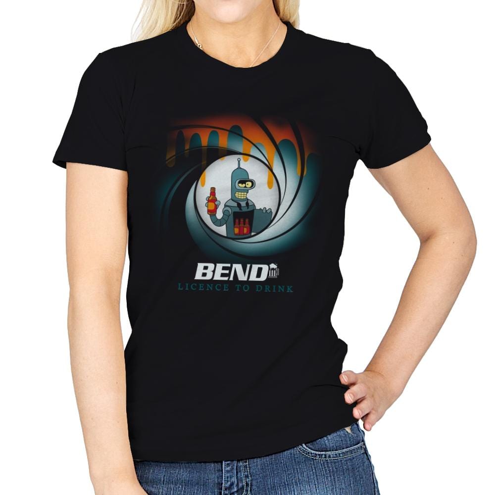 Bend Agent Drink - Womens T-Shirts RIPT Apparel Small / Black