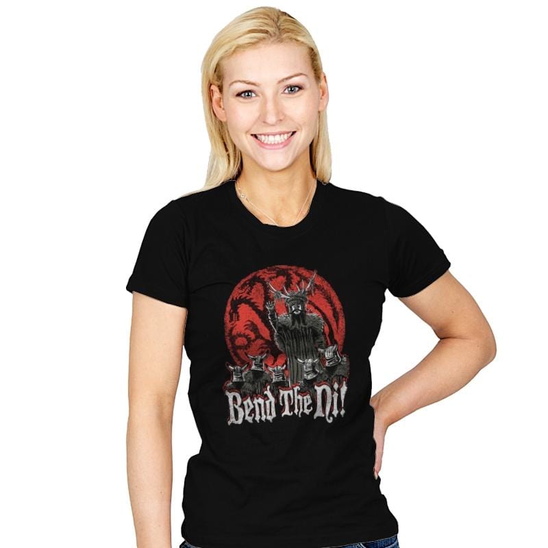 Bend the Ni - Womens T-Shirts RIPT Apparel Small / Black