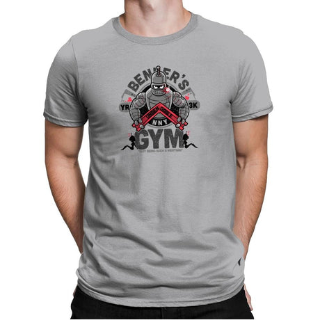Bender's Gym Exclusive - Mens Premium T-Shirts RIPT Apparel Small / Heather Grey