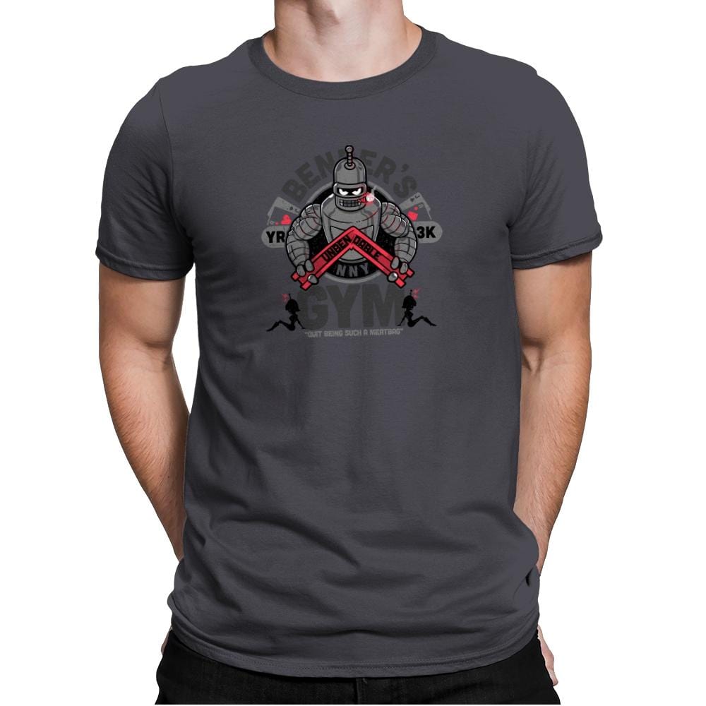 Bender's Gym Exclusive - Mens Premium T-Shirts RIPT Apparel Small / Heavy Metal
