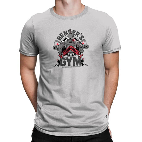 Bender's Gym Exclusive - Mens Premium T-Shirts RIPT Apparel Small / Light Grey