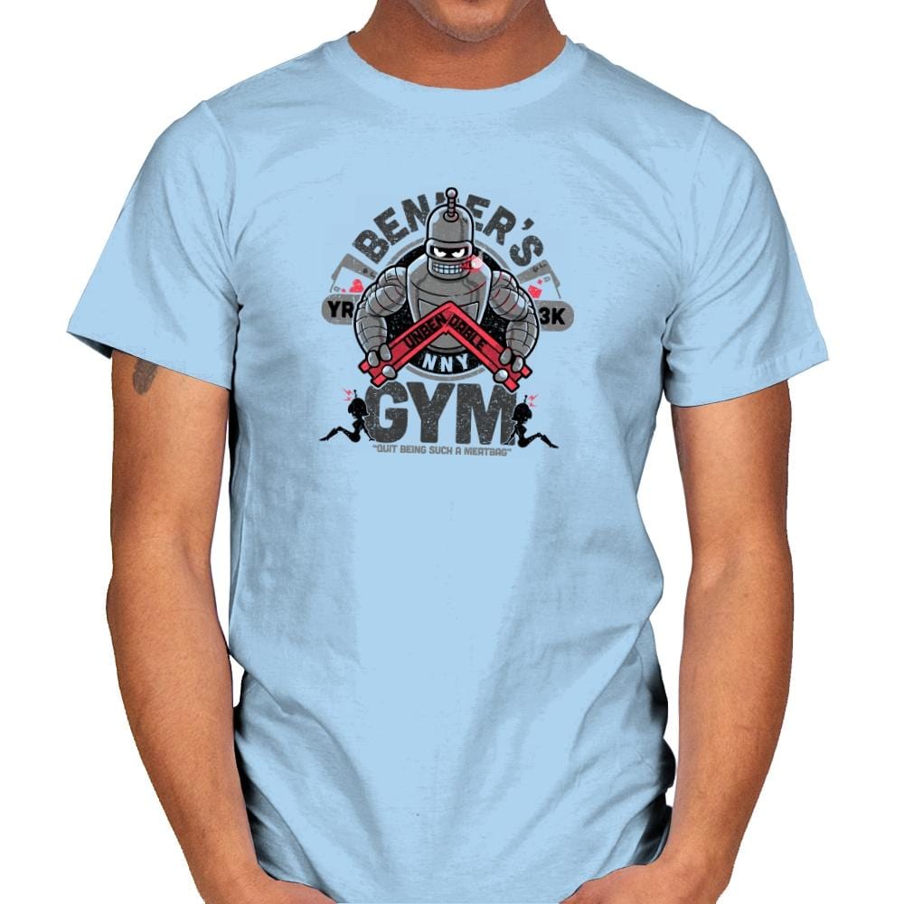 Bender's Gym Exclusive - Mens T-Shirts RIPT Apparel Small / Light Blue