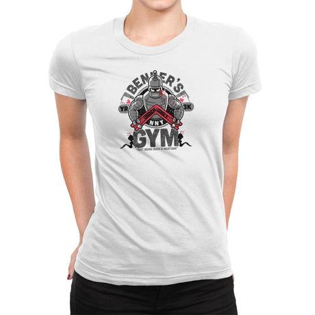 Bender's Gym Exclusive - Womens Premium T-Shirts RIPT Apparel Small / White