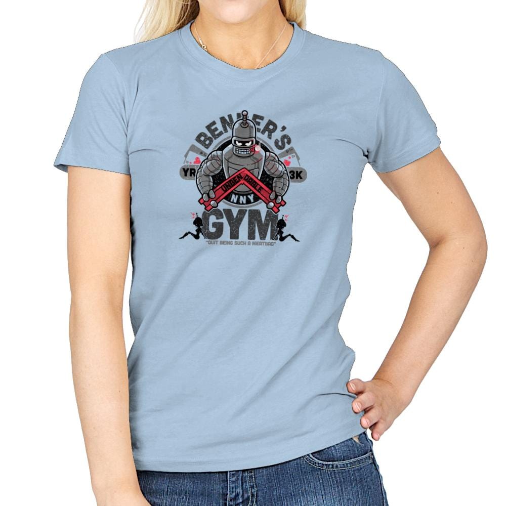 Bender's Gym Exclusive - Womens T-Shirts RIPT Apparel Small / Light Blue