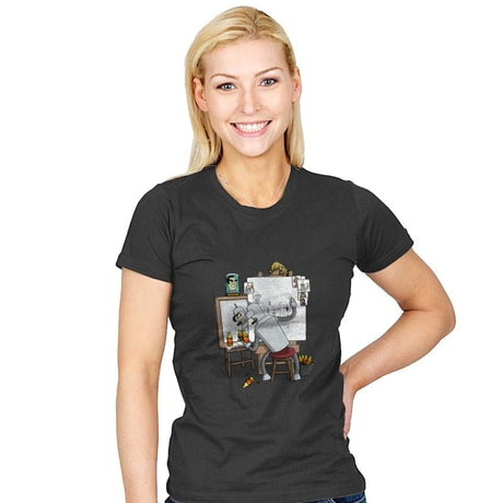 Bender Self Portrait - Womens T-Shirts RIPT Apparel Small / Charcoal