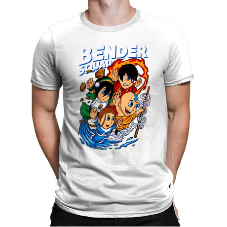 Bender Squad - Mens Premium T-Shirts RIPT Apparel Small / White