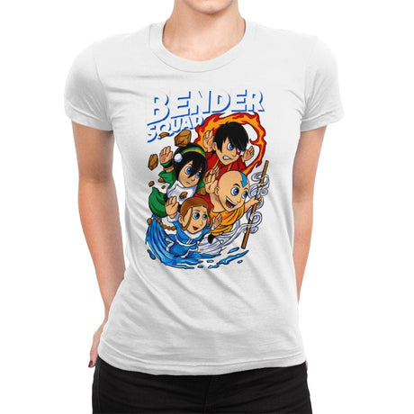Bender Squad - Womens Premium T-Shirts RIPT Apparel Small / White