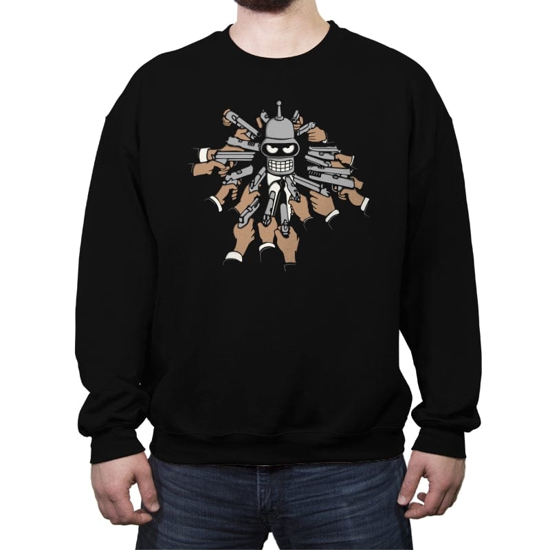 Bender Wick - Crew Neck Sweatshirt Crew Neck Sweatshirt RIPT Apparel Small / Black