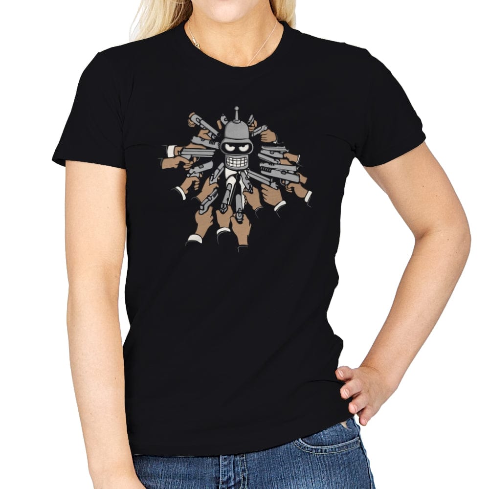Bender Wick - Womens T-Shirts RIPT Apparel Small / Black