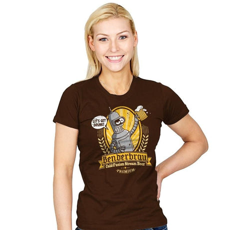 Benderbrau - Womens T-Shirts RIPT Apparel Small / Brown
