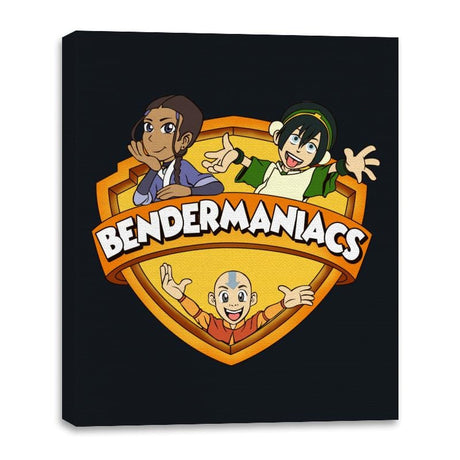 Bendermaniacs - Canvas Wraps Canvas Wraps RIPT Apparel 16x20 / Black