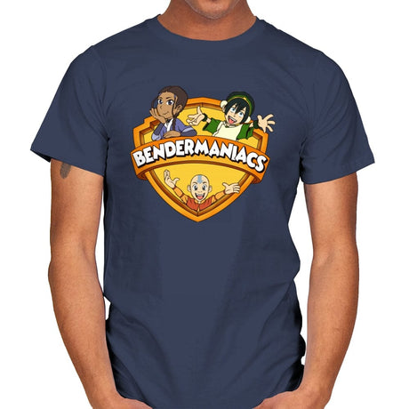 Bendermaniacs - Mens T-Shirts RIPT Apparel Small / Navy