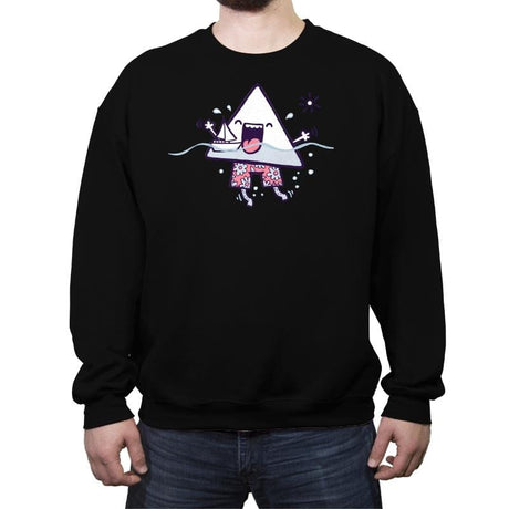 Bermuda Triangle - Crew Neck Sweatshirt Crew Neck Sweatshirt RIPT Apparel Small / Black