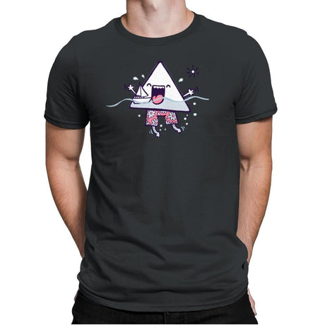 Bermuda Triangle - Mens Premium T-Shirts RIPT Apparel Small / Heavy Metal
