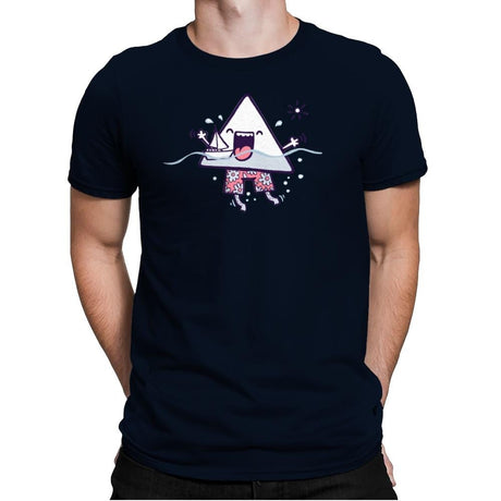 Bermuda Triangle - Mens Premium T-Shirts RIPT Apparel Small / Midnight Navy