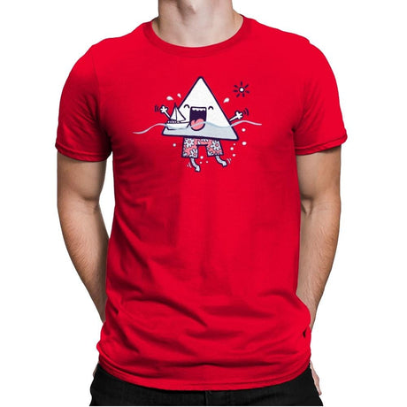Bermuda Triangle - Mens Premium T-Shirts RIPT Apparel Small / Red