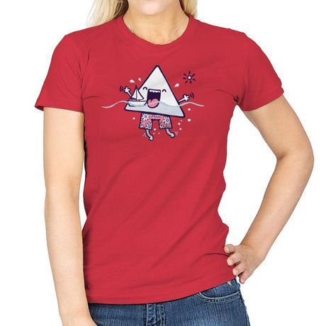 Bermuda Triangle - Womens T-Shirts RIPT Apparel Small / Red