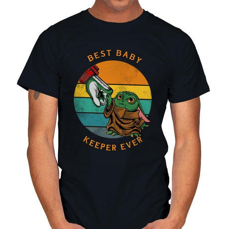 Best Baby Keeper Ever - Mens T-Shirts RIPT Apparel Small / Black