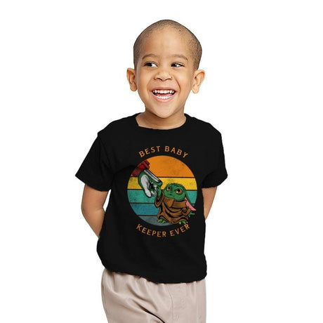 Best Baby Keeper Ever - Youth T-Shirts RIPT Apparel X-small / Black
