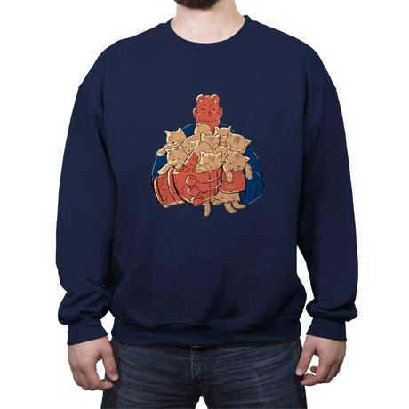 Best Cat Dad Ever - Crew Neck Sweatshirt Crew Neck Sweatshirt RIPT Apparel Small / Navy