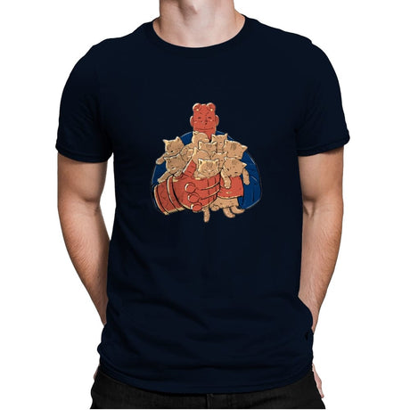 Best Cat Dad Ever - Mens Premium T-Shirts RIPT Apparel Small / Midnight Navy