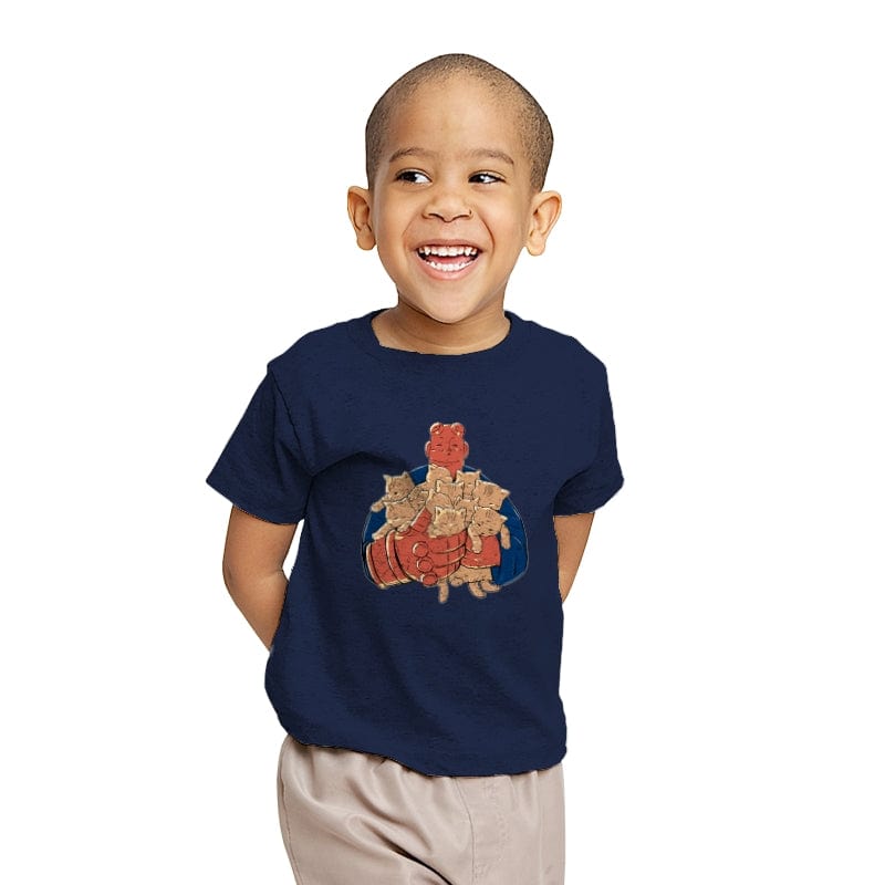 Best Cat Dad Ever - Youth T-Shirts RIPT Apparel X-small / Navy