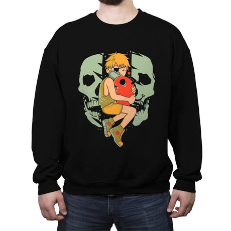 Best Friend - Crew Neck Sweatshirt Crew Neck Sweatshirt RIPT Apparel Small / Black