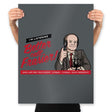 Better Call Frasier! - Prints Posters RIPT Apparel 18x24 / Charcoal