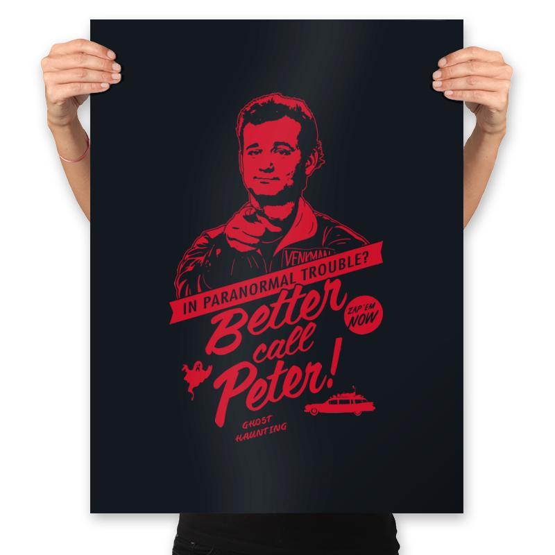 Better Call Peter - Prints Posters RIPT Apparel 18x24 / Black