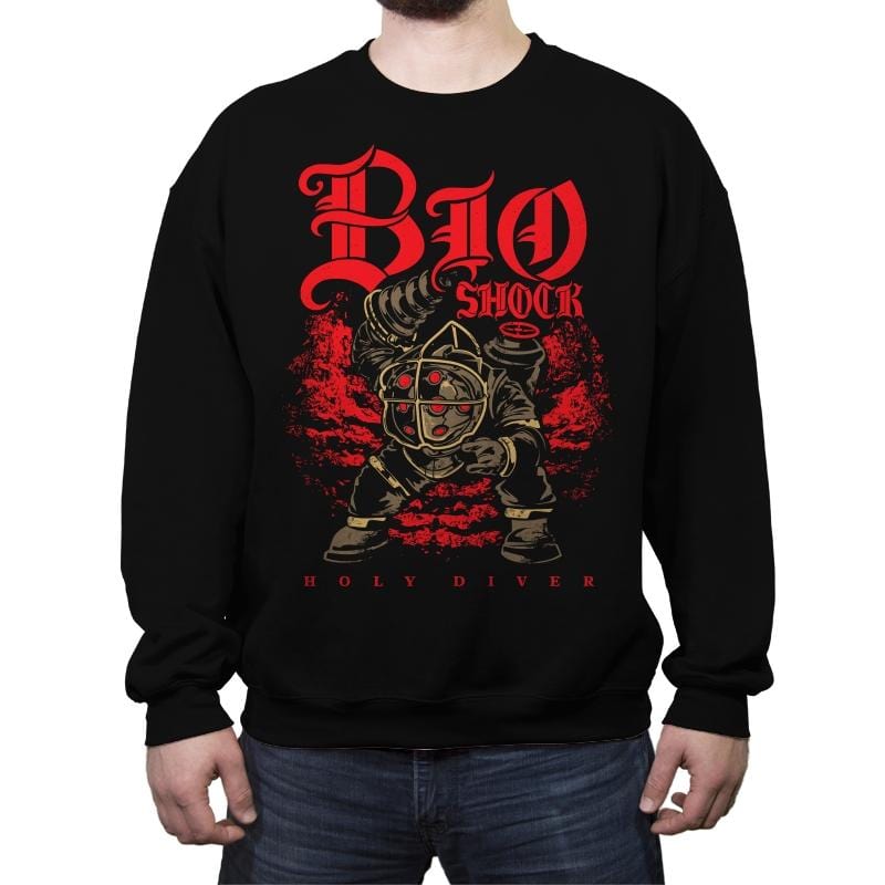 Big Holy Diver - Crew Neck Sweatshirt Crew Neck Sweatshirt RIPT Apparel Small / 151515