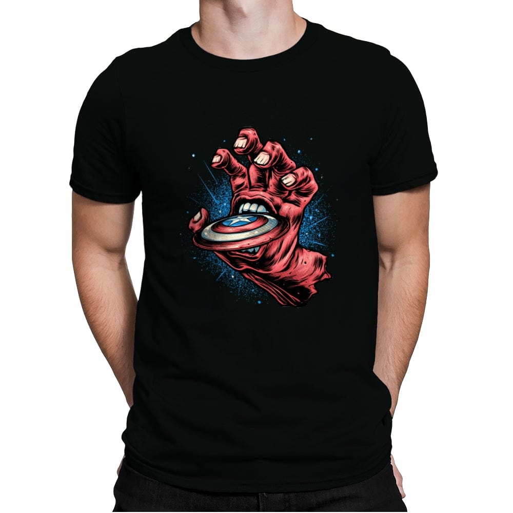 Big Red Hand - Mens Premium T-Shirts RIPT Apparel Small / Black