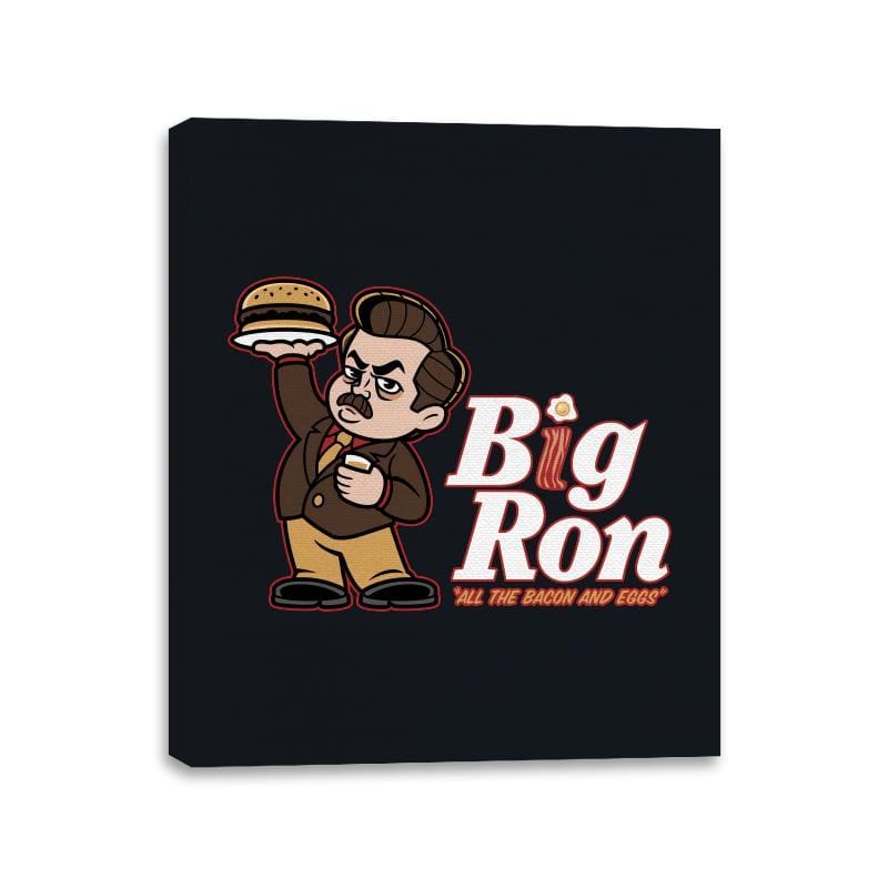 Big Ron  - Canvas Wraps Canvas Wraps RIPT Apparel 11x14 / Black