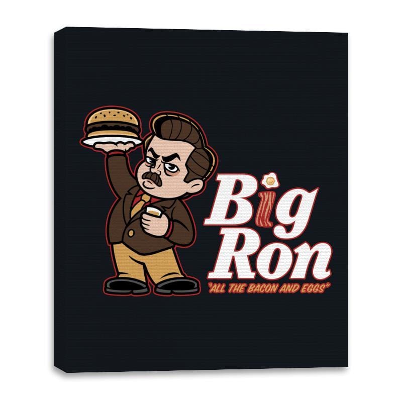 Big Ron  - Canvas Wraps Canvas Wraps RIPT Apparel 16x20 / Black
