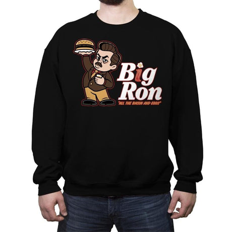 Big Ron  - Crew Neck Sweatshirt Crew Neck Sweatshirt RIPT Apparel Small / Black