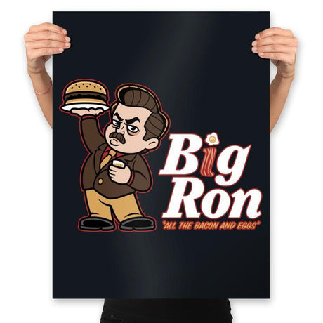 Big Ron  - Prints Posters RIPT Apparel 18x24 / Black