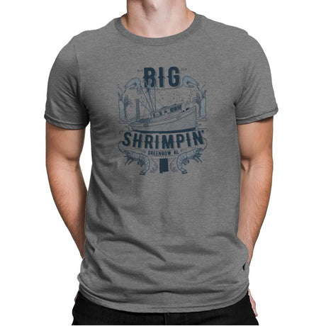 Big Shrimpin' Exclusive - Mens Premium T-Shirts RIPT Apparel Small / Heather Grey