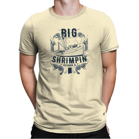 Big Shrimpin' Exclusive - Mens Premium T-Shirts RIPT Apparel Small / Natural