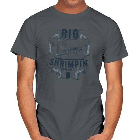 Big Shrimpin' Exclusive - Mens T-Shirts RIPT Apparel Small / Charcoal