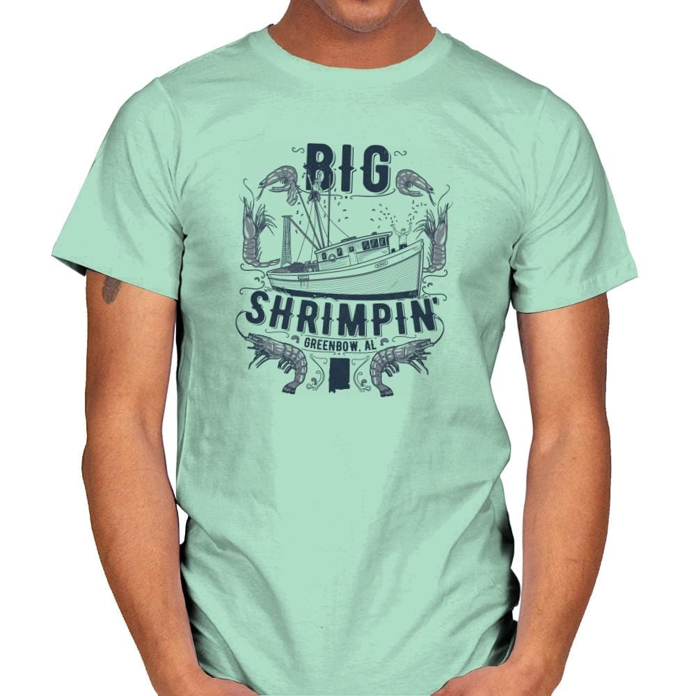Big Shrimpin' Exclusive - Mens T-Shirts RIPT Apparel Small / Mint Green