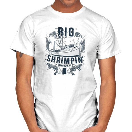 Big Shrimpin' Exclusive - Mens T-Shirts RIPT Apparel Small / White