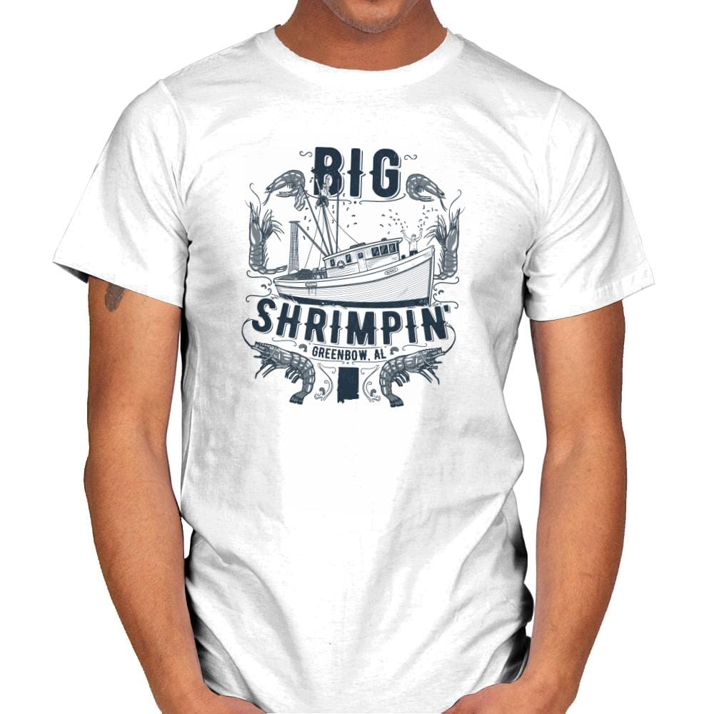 Big Shrimpin' Exclusive - Mens T-Shirts RIPT Apparel Small / White