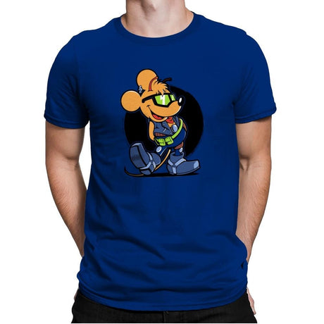 Biker Mouse - Mens Premium T-Shirts RIPT Apparel Small / Royal