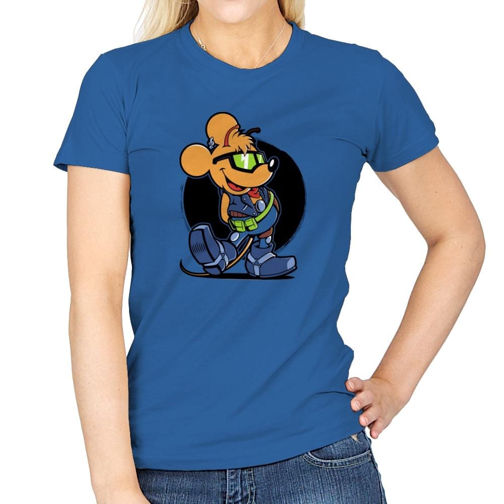 Biker Mouse - Womens T-Shirts RIPT Apparel Small / Royal