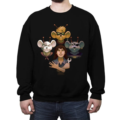 Bikers' Rhapsody - Crew Neck Sweatshirt Crew Neck Sweatshirt RIPT Apparel Small / Black