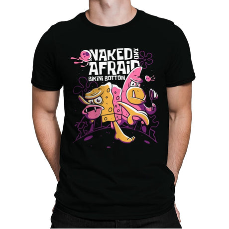 Bikini Bottom Survivalists - Mens Premium T-Shirts RIPT Apparel Small / Black