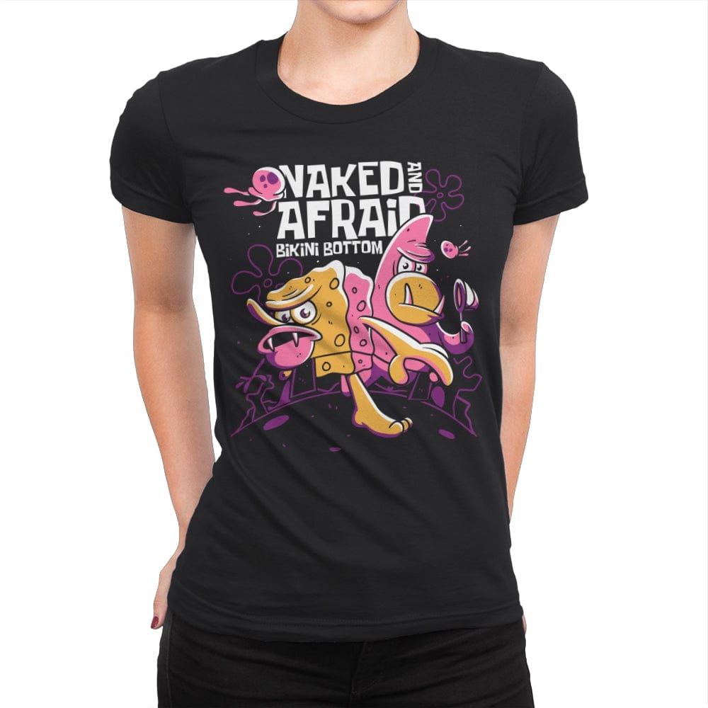 Bikini Bottom Survivalists - Womens Premium T-Shirts RIPT Apparel Small / Black