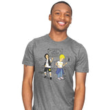 BILLvis and ButtTED - Mens T-Shirts RIPT Apparel Small / Heather